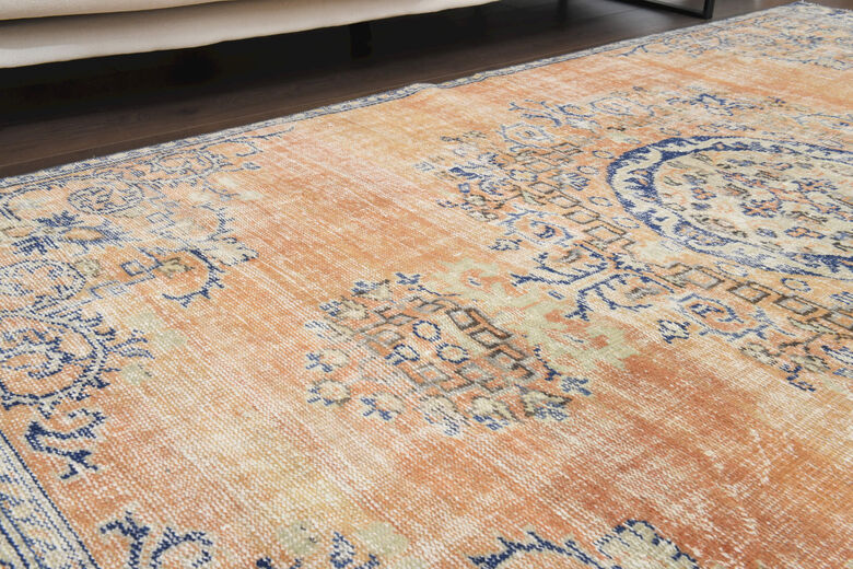 Handmade Vintage Area Anatolian Rug