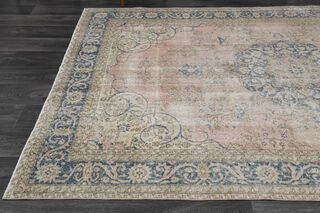 Handmade Vintage Oriental Area Rug - Thumbnail