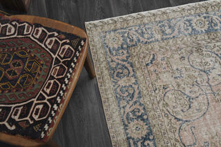 Handmade Vintage Oriental Area Rug - Thumbnail