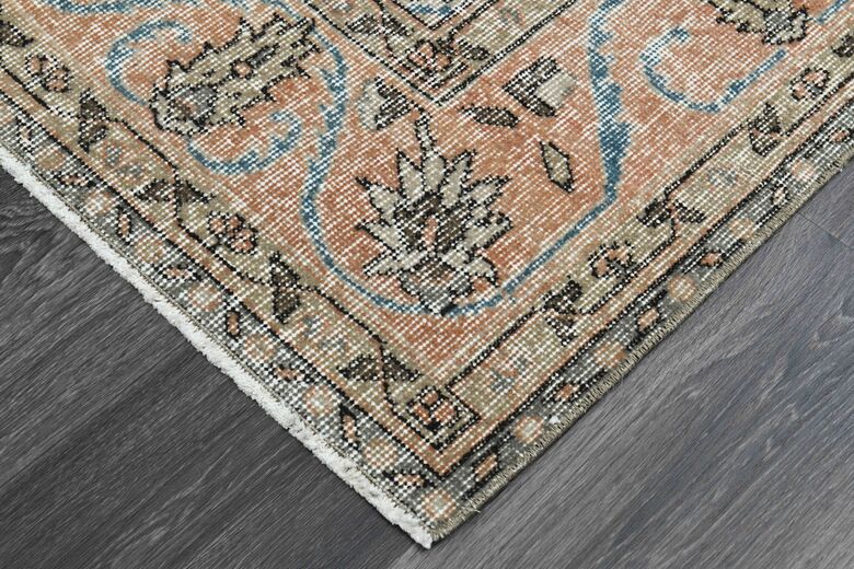 Blue Oriental Vintage Area Anatolian Rug
