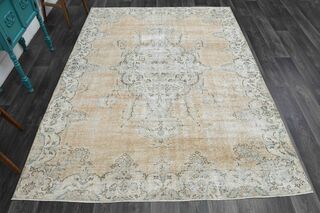 Antique Natural Area Anatolian Rug - Thumbnail