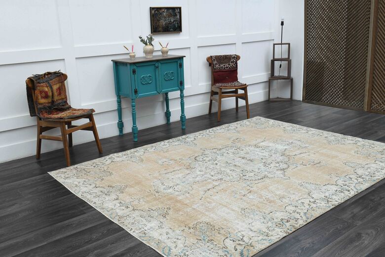 Antique Natural Area Anatolian Rug