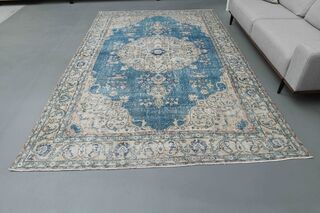 Handmade Vintage Area Oushak Rug - Thumbnail