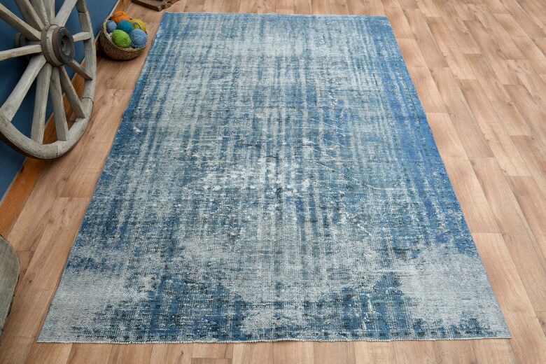 Blue Oushak Area Rug