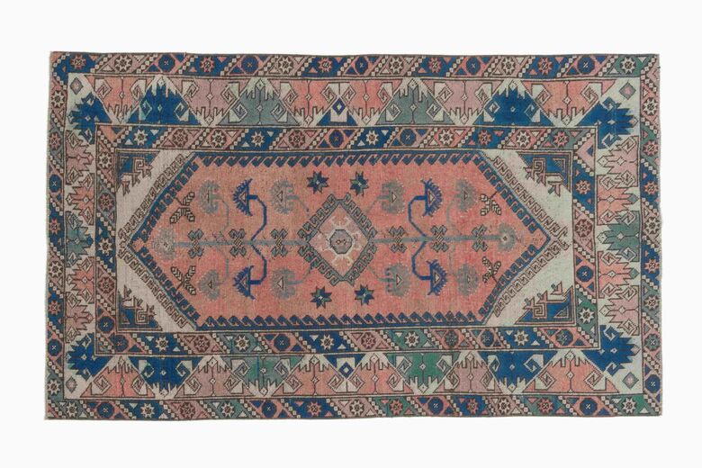 Vintage Turkish Milas Rug