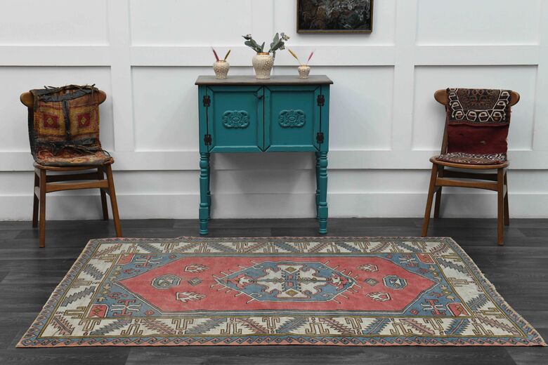 1980's Milas Turkish Wool Rug