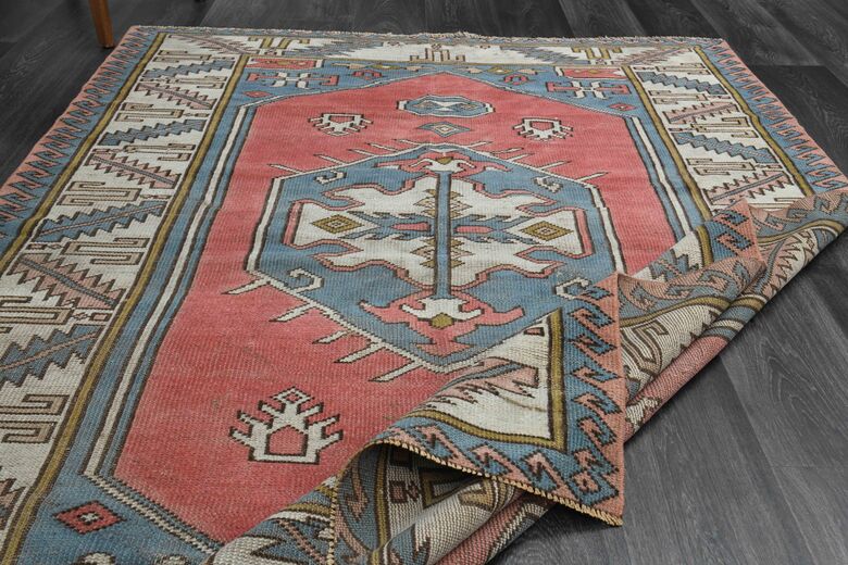 1980's Milas Turkish Wool Rug