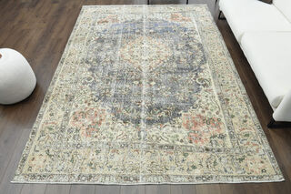 Handmade Vintage Area Rug - Thumbnail