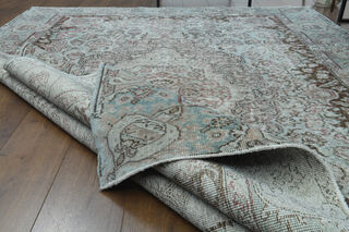 Oriental Vintage Oushak Rug - Thumbnail