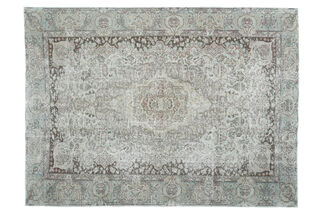 Oriental Vintage Oushak Rug - Thumbnail