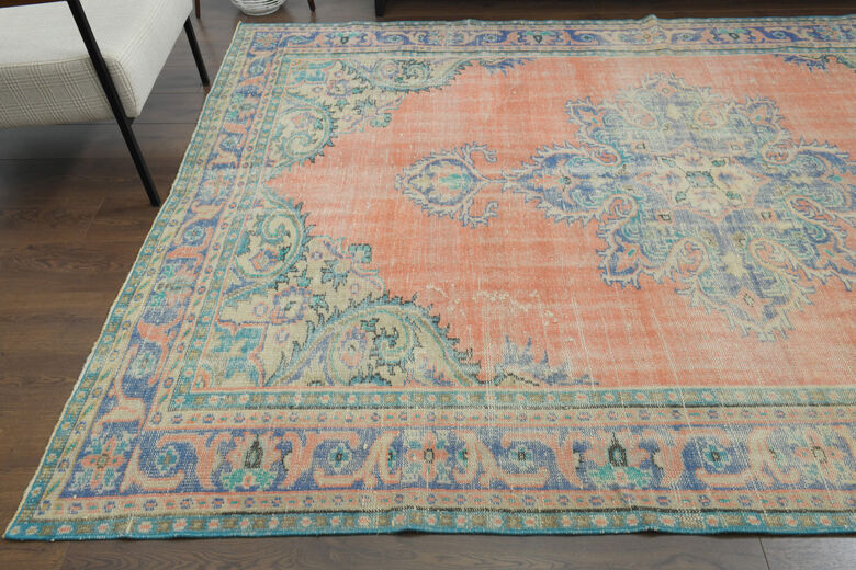 Handmade Vintage Large Area Rug