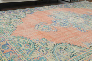 Handmade Vintage Large Area Rug - Thumbnail