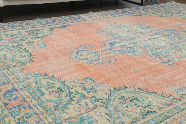 Handmade Vintage Large Area Rug