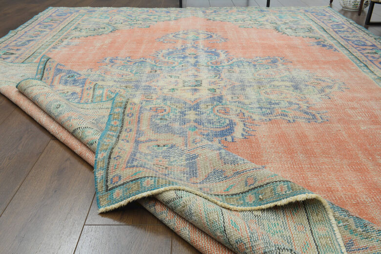 Handmade Vintage Large Area Rug