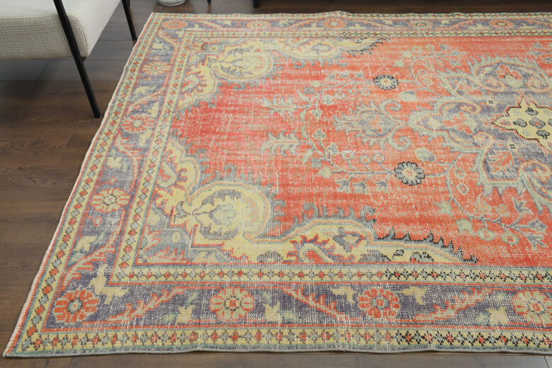 Handmade Vintage Large Area Rug