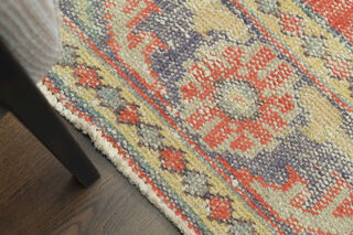 Handmade Vintage Large Area Rug - Thumbnail