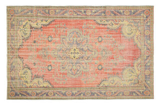 Handmade Vintage Large Area Rug - Thumbnail