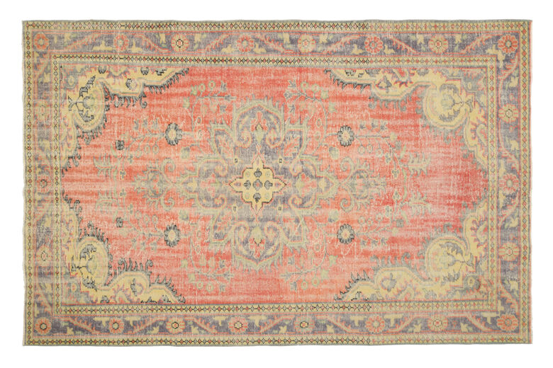 Handmade Vintage Large Area Rug