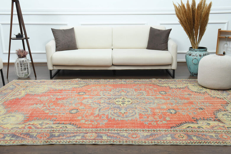 Handmade Vintage Anatolian Area Rug
