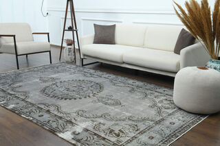 Handmade Vintage Large Area Rug - Thumbnail