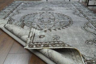 Handmade Vintage Large Area Rug - Thumbnail