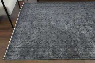Distressed Oushak Vintage Handmade Rug - Thumbnail