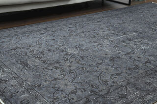 Distressed Oushak Vintage Handmade Rug - Thumbnail