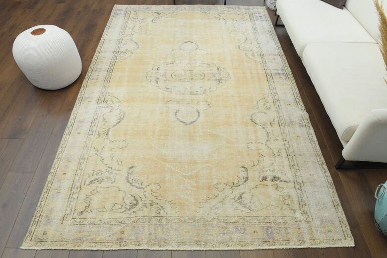 Handmade Vintage Large Area Rug