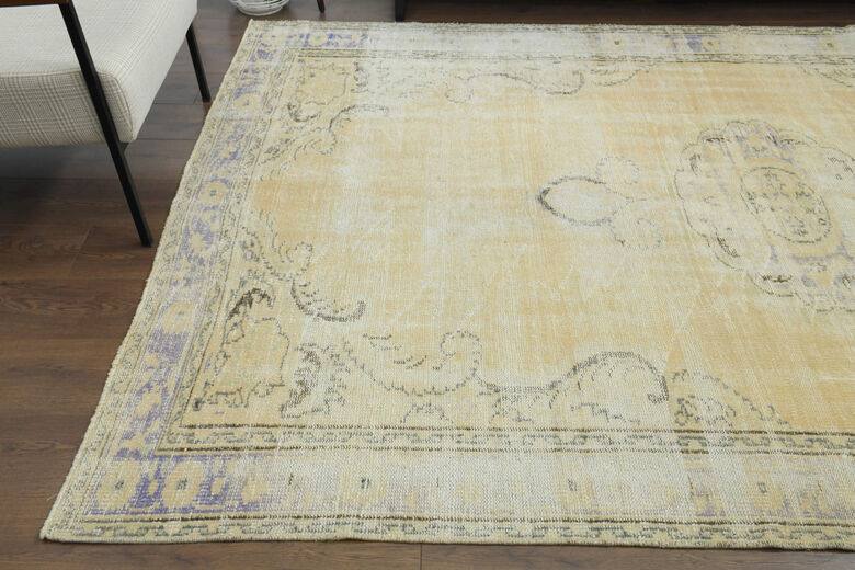 Handmade Vintage Large Area Rug