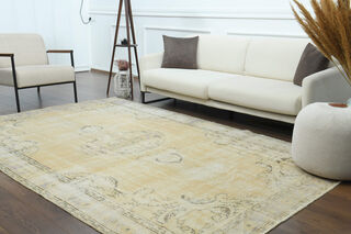 Handmade Vintage Large Area Rug - Thumbnail