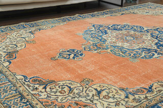 Handmade Vintage Large Area Rug - Thumbnail