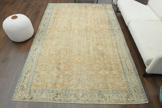 Handmade Vintage Large Area Rug - Thumbnail