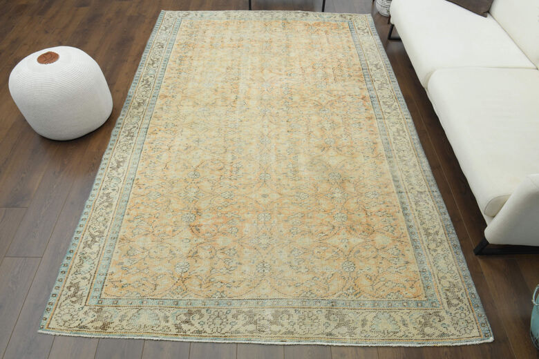 Handmade Vintage Large Area Rug