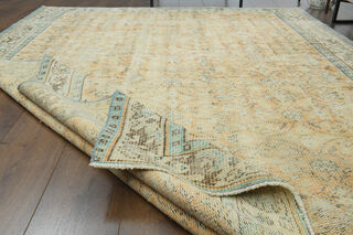 Handmade Vintage Large Area Rug - Thumbnail