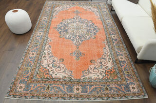 Handmade Vintage Large Area Rug - Thumbnail