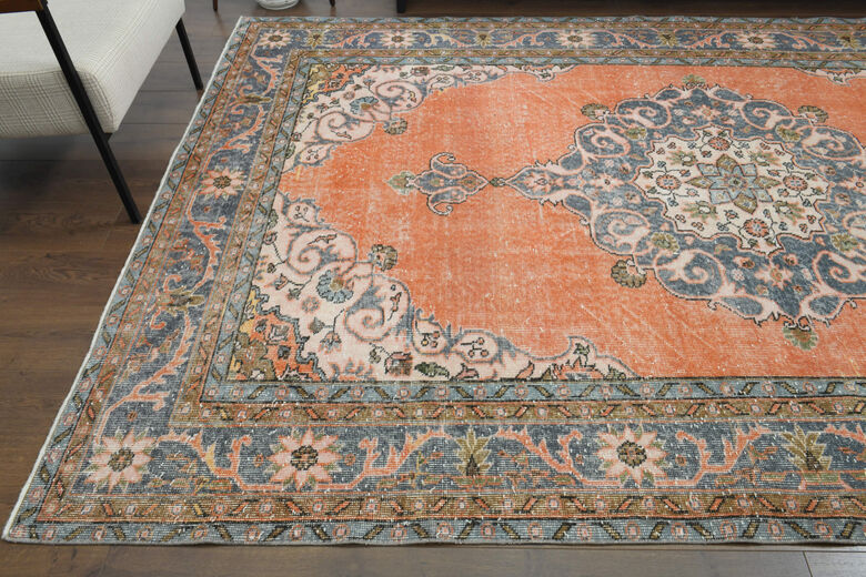 Handmade Vintage Large Area Rug