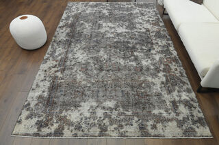 Handmade Vintage Large Area Rug - Thumbnail