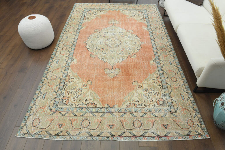 Handmade Vintage Large Area Rug