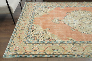 Handmade Vintage Large Area Rug - Thumbnail