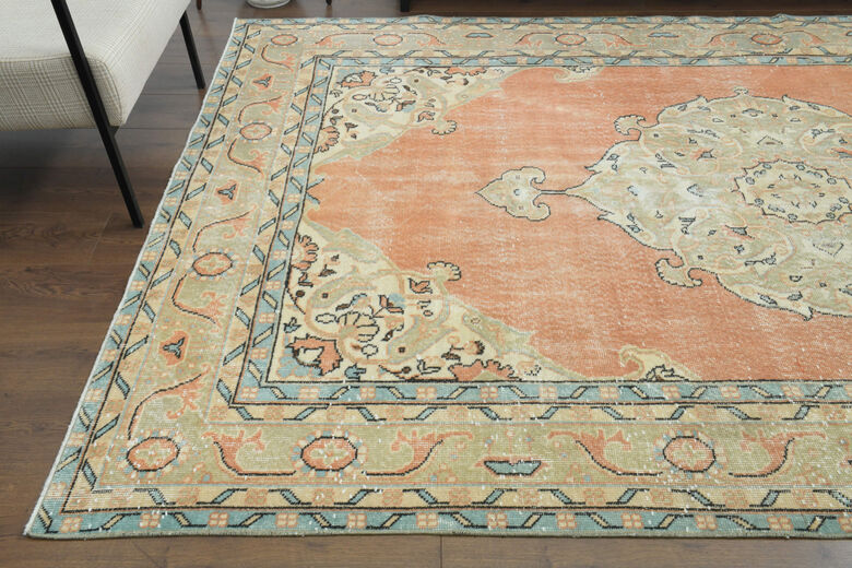 Handmade Vintage Large Area Rug