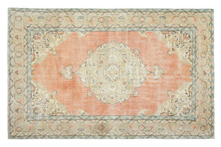 Handmade Vintage Large Area Rug - Thumbnail