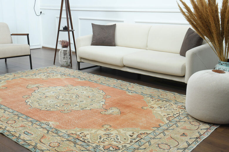 Handmade Vintage Anatolian Area Rug