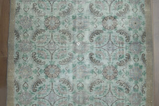 Handmade Vintage Oushak Area Rug - Thumbnail
