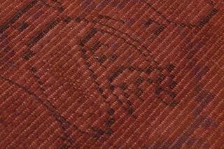 Handmade Vintage Anatolian Area Red Rug - Thumbnail