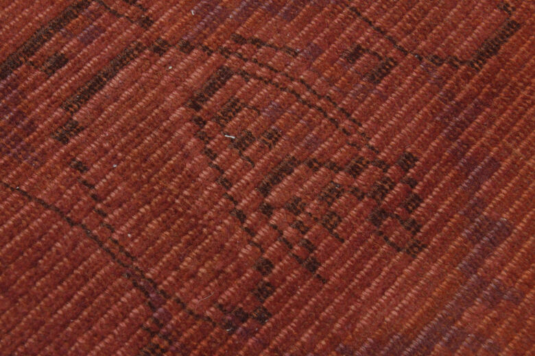 Handmade Vintage Anatolian Area Red Rug