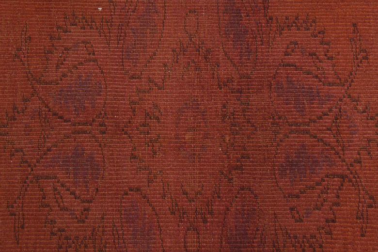 Handmade Vintage Anatolian Area Red Rug