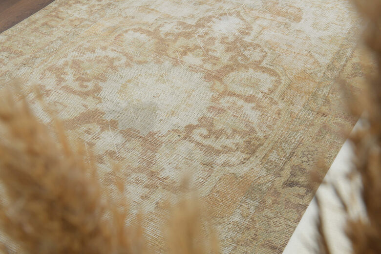 Handmade Vintage Oushak Area Rug