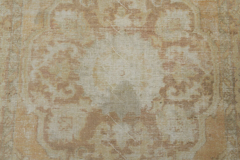 Handmade Vintage Oushak Area Rug