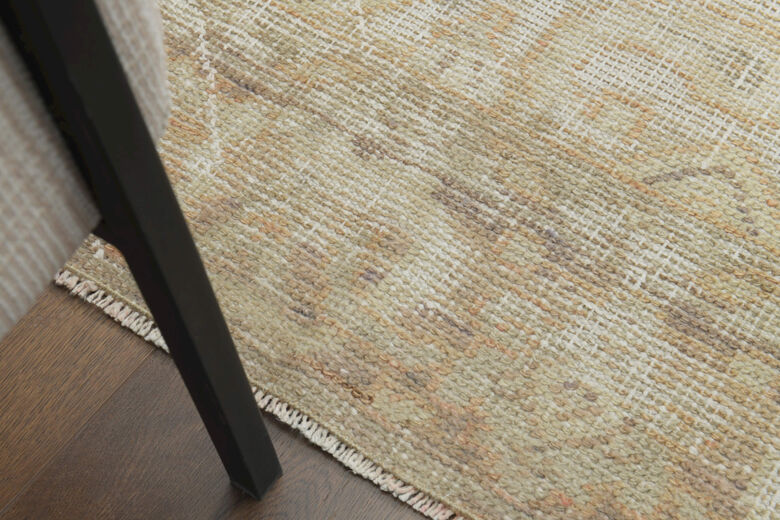 Handmade Vintage Oushak Area Rug