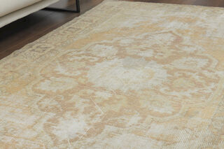 Handmade Vintage Oushak Area Rug - Thumbnail